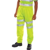 Beeswift Hi Viz Jogging Bottoms Saturn Yellow 2XL BSJBSYXXL