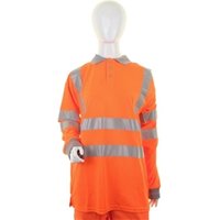 Beeswift LADIES Hi Visibility OR Long Sleeve POLO XXL LPK28ORXXL 2XL