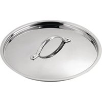 Vogue Stainless Steel & Aluminium Tri - Wall Stew Pan Lid 24cm