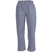 Whites Unisex Vegas Chefs Trousers Blue & White Check L