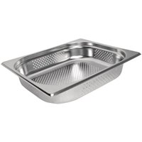 Vogue Stainless Steel Perforated 1/2 Gastronorm Tray 65mm