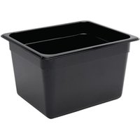 Vogue Polycarbonate 1/2 Gastronorm Container 200mm Black