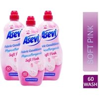 Asevi Fabric Conditioner & Softener Concentrate 1380ML 60W SOFT PINK
