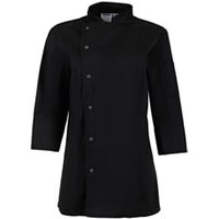 Whites Ladies Fitted Chef Jacket Black XS