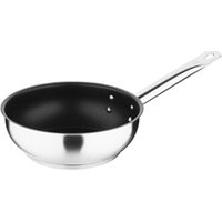 Vogue Stainless Steel Non - Stick Teflon Platinum Plus Saute Pan 20cm