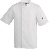 Whites Vegas Unisex Chef Jacket Short Sleeve White L