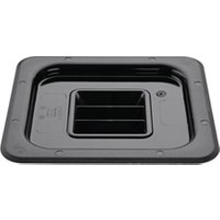 Vogue Polycarbonate 1/6 Gastronorm Lid Black