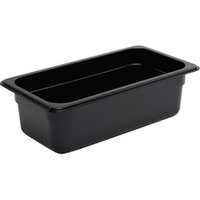 Vogue Polycarbonate 1/3 Gastronorm Container 100mm Black