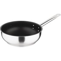 Vogue Stainless Steel Non - Stick Teflon Platinum Plus Saute Pan 24cm