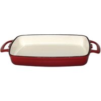 Vogue Red Cast Iron Casserole Dish 1.8Ltr