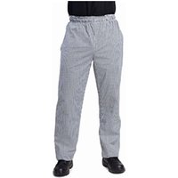 Whites Unisex Vegas Chefs Trousers Black and White Check L