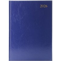 UK Office Direct Get 66% Discount A4 Blue 5Star Daily Desk Diary 2026 KFA41BU26