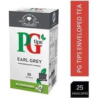 PG Tips Tea Bags Earl Grey Enveloped Ref 29013701 Pack 25 4096378