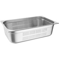 Vogue Stainless Steel Perforated 1/1 Gastronorm Tray 150mm