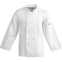 Whites Vegas Unisex Chef Jacket Long Sleeve White M