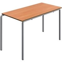 Crush Bent Frame Table 1200X600X710 Beech