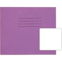 RHINO 138x165 Exercise Book 24 Page Blank Purple (Pack 100)