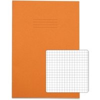 RHINO A4 Exercise Book 64 Page, Orange, S5 Pack of 10 PVEX677-435-6