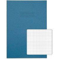 Rhino A4 Exercise Book 80 Page 5mm Squares S5 Light Blue (Pack 50) - V