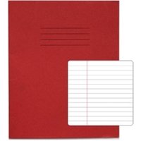 RHINO 8 x 6.5 Exercise Book 48 Page Red F6M (Pack of 100) - Exercise Books - School Notebooks