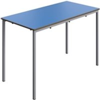Fully Welded Classroom Table 1200x600x760 Blue