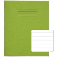 RHINO 8 x 6.5 Exercise Book 48 Page Light Green F15 (Pack of 100) - Exercise Books - Wide Ruled Notebooks