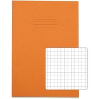 RHINO A4 Exercise Book 80 Page, Orange, S7 Pack of 10 PVEX668-407-4