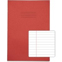 RHINO A4 Exercise Book 96 Page, Red, F8M Pack of 10 PVEX696-495-0
