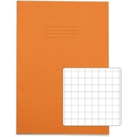 RHINO A4 Exercise Book 80 Page, Orange, S10 Pack of 10 PVEX668-268-4