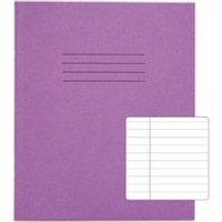 Rhino Exercise Book 8 x 6.5 48 Page Ruled F8M Purple Pack of 100 (VEX342-419-8)