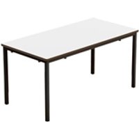 Titan Fully Welded Frame Table 1100x550x530mm WhiteBlack KF70494