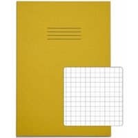 RHINO A4 Exercise Book 64 Page, Yellow, S5 Pack of 10 PVEX677-117-0