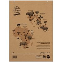 Rhino A1 Recycled Flipchart Pad 40 Leaf 20mm Squared With Plain Revers