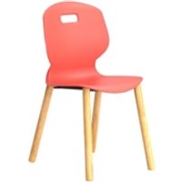 Arc Wooden Four Leg Chair 5 Age 11 14 Years Years Coral