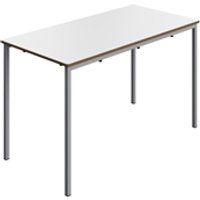 Titan Fully Welded Classroom Table|1200x600x710|White-Grey