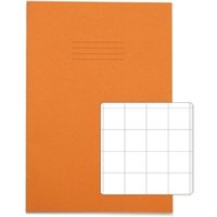 RHINO A4 Exercise Book 64 Page, Orange, S20 Pack of 10 PVEX677-261-0