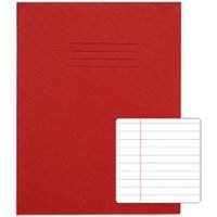 RHINO 9 x 7 Exercise Book 48 Page, Red, F8M Pack of 10 PVEX352-89-0