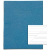 RHINO 8 x 6.5 Music Book 48 Page Light Blue F8/M8 (Pack of 100) - Exercise Books - Music Notebooks