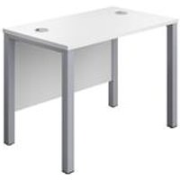 Goal Post Rectangular Desk 1000X600 Silver