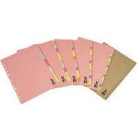 Q-Connect Subject Divider A4 12 Part - Dividers - Subject Dividers