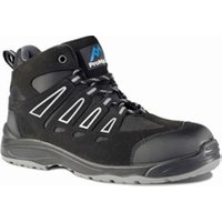 Rockfall ProMan Boot Suede Fibreglass Toecap Black Size 10 Ref PM4020