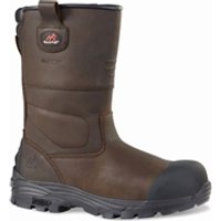 Rockfall Texas - RF70 Brown Fibreglass Toe Capped Unisex Safety Boots 5, EU 38 ASTM F2413 - 18 M/I/C PR, EN ISO
