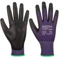 Portwest Touchscreen PU L PurpleBlk Pack of 12 POW30907