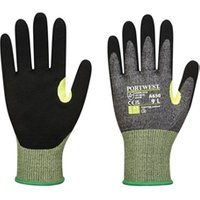 Portwest CS Cut E15 Nitrile Glove L GryBlk Pack of 12 POW36073