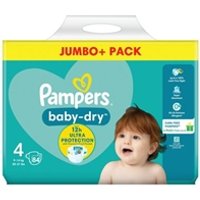 Pampers Baby Dry Taped Nappies Size 4 Jumbo (Pack of 168) C009390