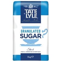 Tate and Lyle White Granulated Sugar 1kg Bag SUGAR Tate and Lyle White Granulated Sugar 1kg Bag SUGAR