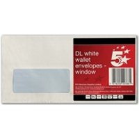 UK Office Direct Get 65% Discount on 5Star Office DL Window Peel Seal Envelopes Pk 25