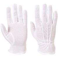 Portwest Microdot Glove M White Pack of 12 POW34688