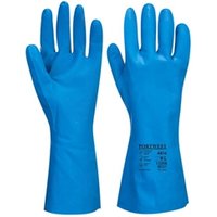 Portwest Food Approved Nitrile Gauntlet L Bl Pack of 12 POW32550