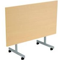 Allegro Tilting Table 1400 X 700 Silver Legs Oak Top Ref OETT1470SVNO